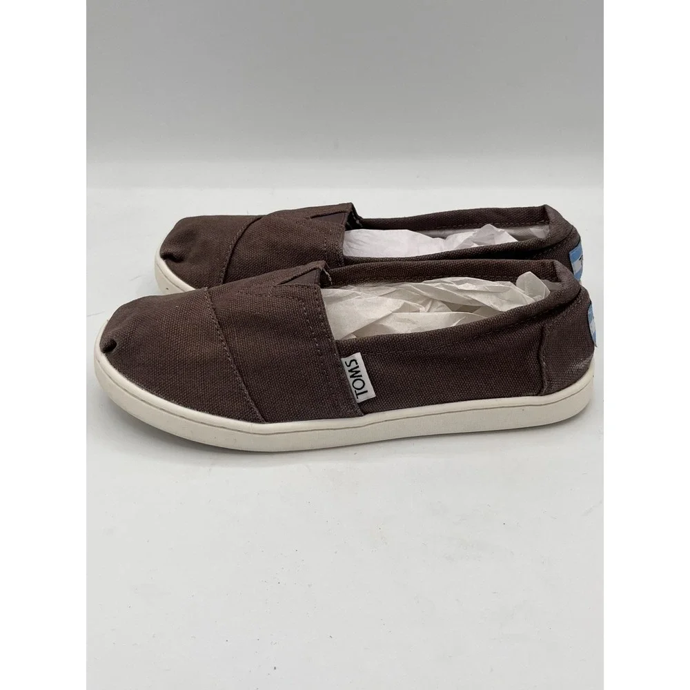 TOMS Classic Brown Canvas Youth Size 1.5